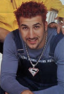 Joey and his wonderful superman necklace!
